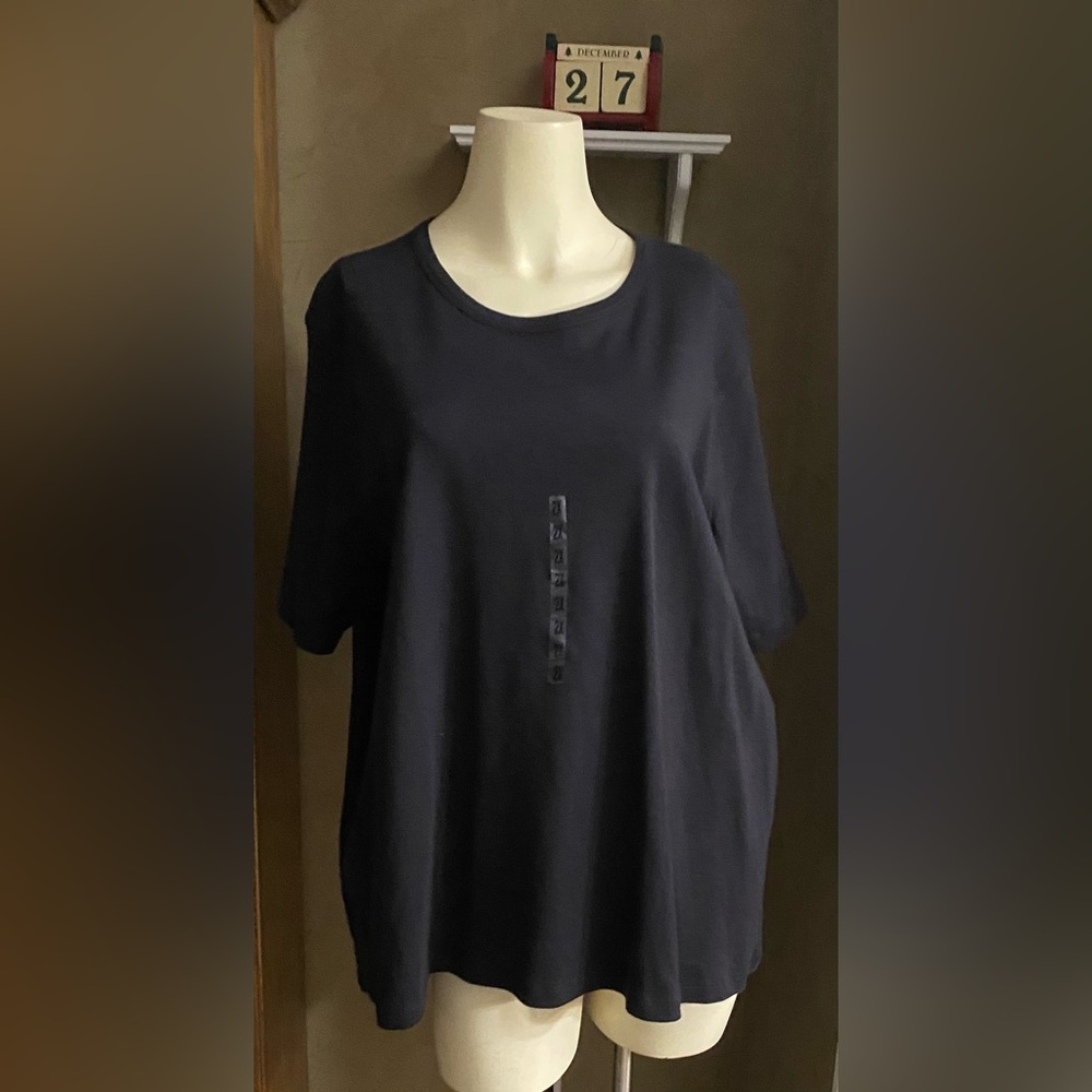 Sonoma Life+Style short-sleeve, Black Casual Sportswear T Shirt women’s 2X